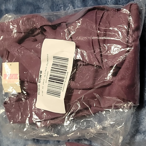 Victoria secret pink ultimate wrap short sleeve top MEDIUM PURPLE - Picture 2 of 6